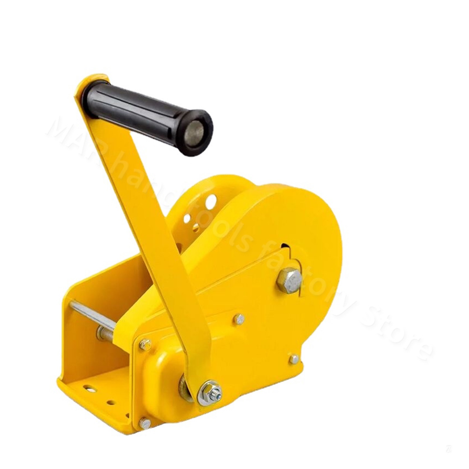 1200Lb Hand Crank Self-Locking Manual Winch Thicken Material Small Household Portable Winch Crane Lift Hoist with Wire Rope ,Outstanding Load Capacity